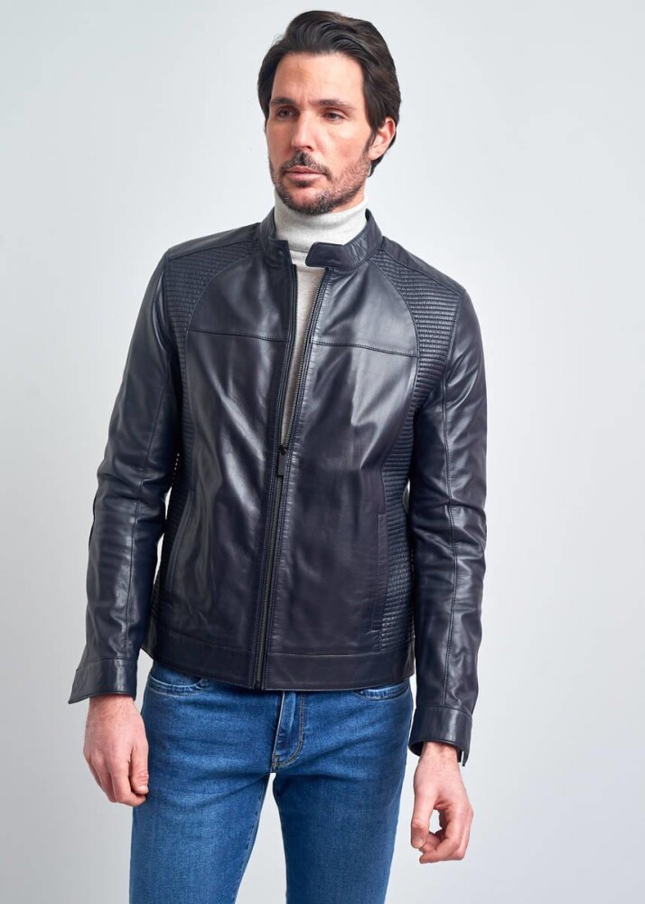 Malo Klasik Gerçek Deri Ceket - Pierre Cardin