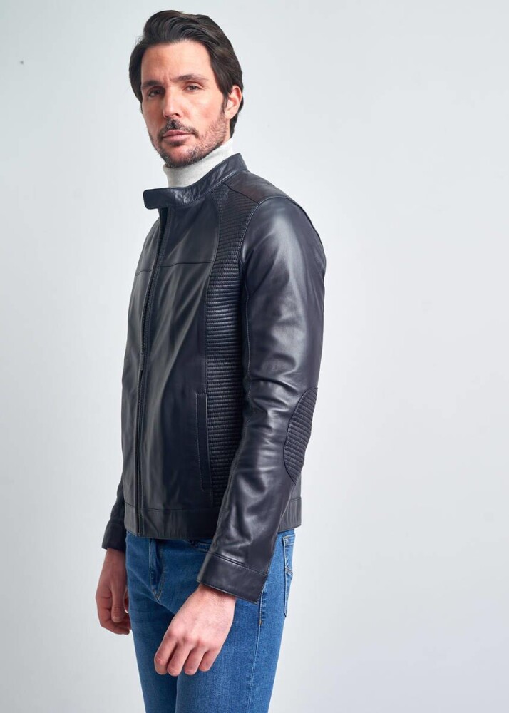 Malo Klasik Gerçek Deri Ceket - Pierre Cardin (1)